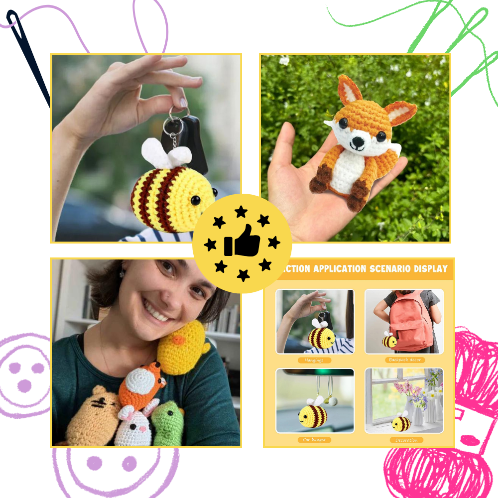 Beginner's Creative Crochet Animal Kits